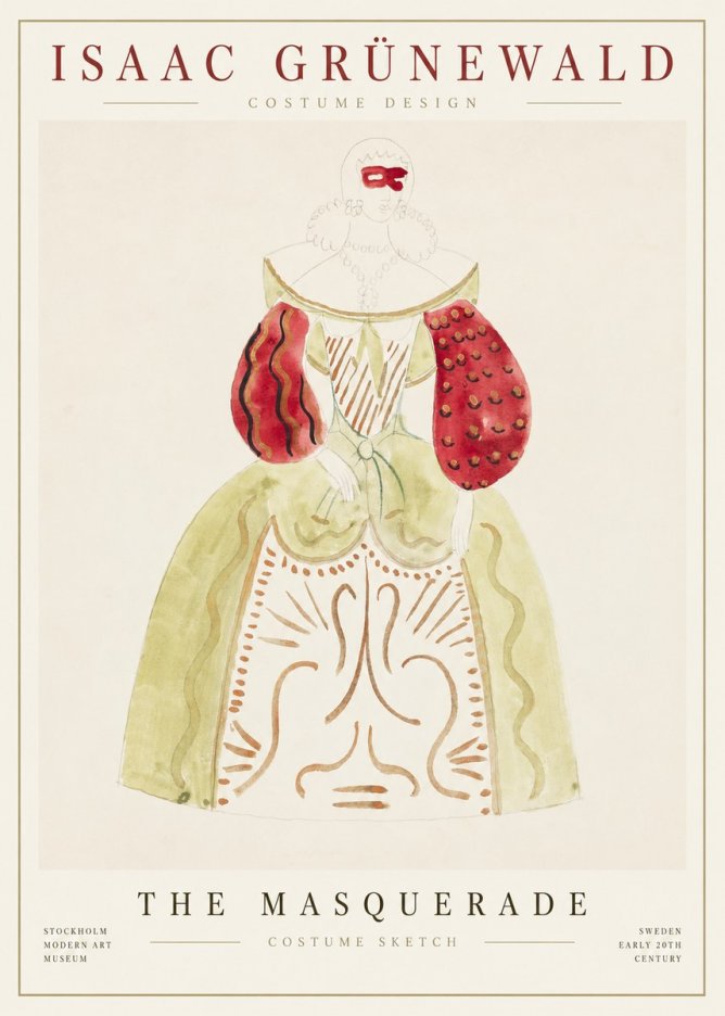 Isaac Grünewald Masquerade Costume No6 - Affiche