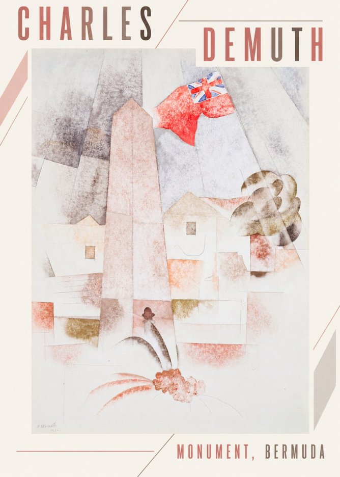 Charles Demuth Monument, Bermuda No3 - Affiche
