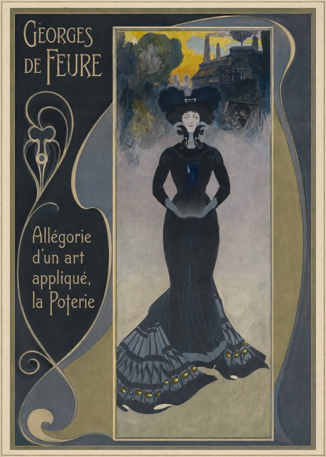 Georges de Feure Allégorie D'un Art Appliqué, La Poterie No2 - Affiche
