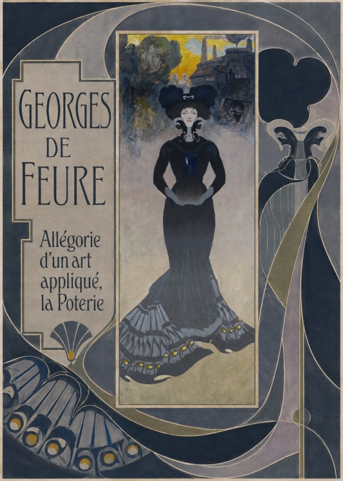 Georges de Feure Allégorie D'un Art Appliqué, La Poterie No5 - Affiche
