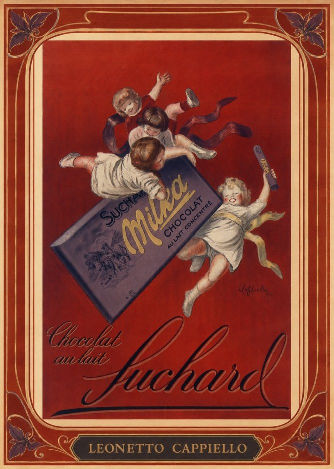 Leonetto Cappiello Suchard Milka Chocolat No1 - Affiche