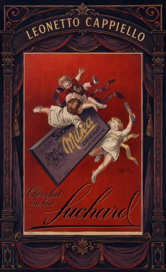 Leonetto Cappiello Suchard Milka Chocolat No4 - Affiche