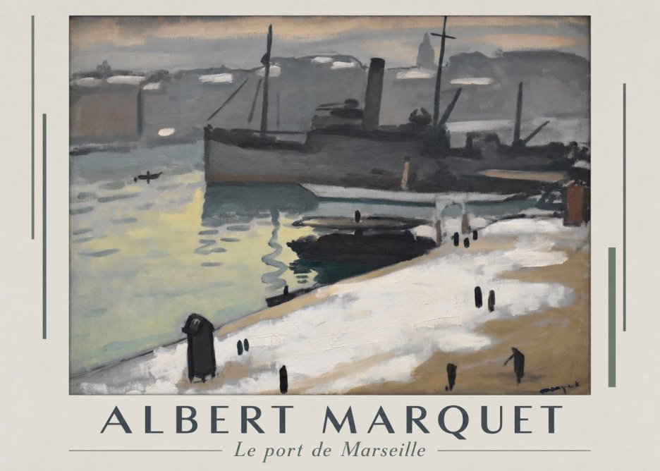 Albert Marquet Le Port De Marseille II No1 - Affiche