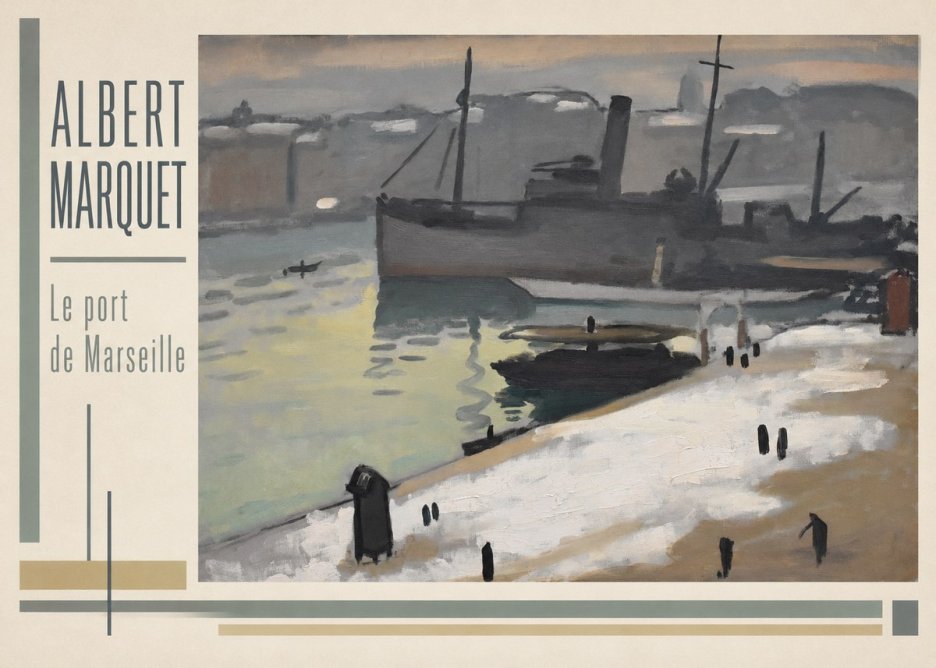 Albert Marquet Le Port De Marseille II No3 - Affiche