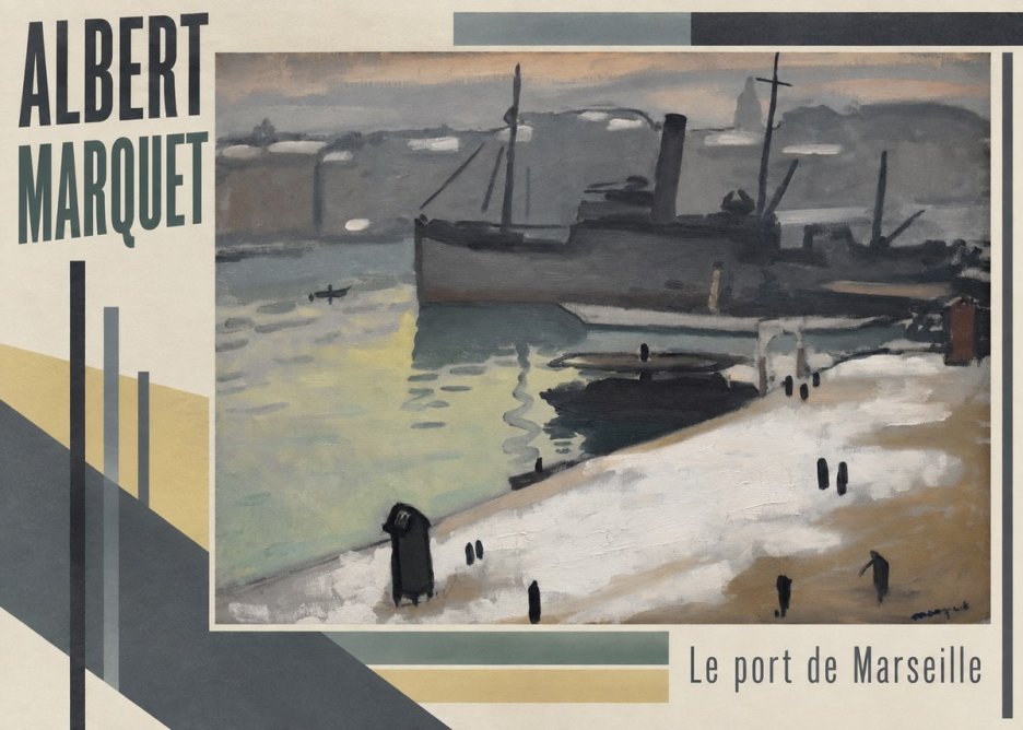 Albert Marquet Le Port De Marseille II No5 - Affiche