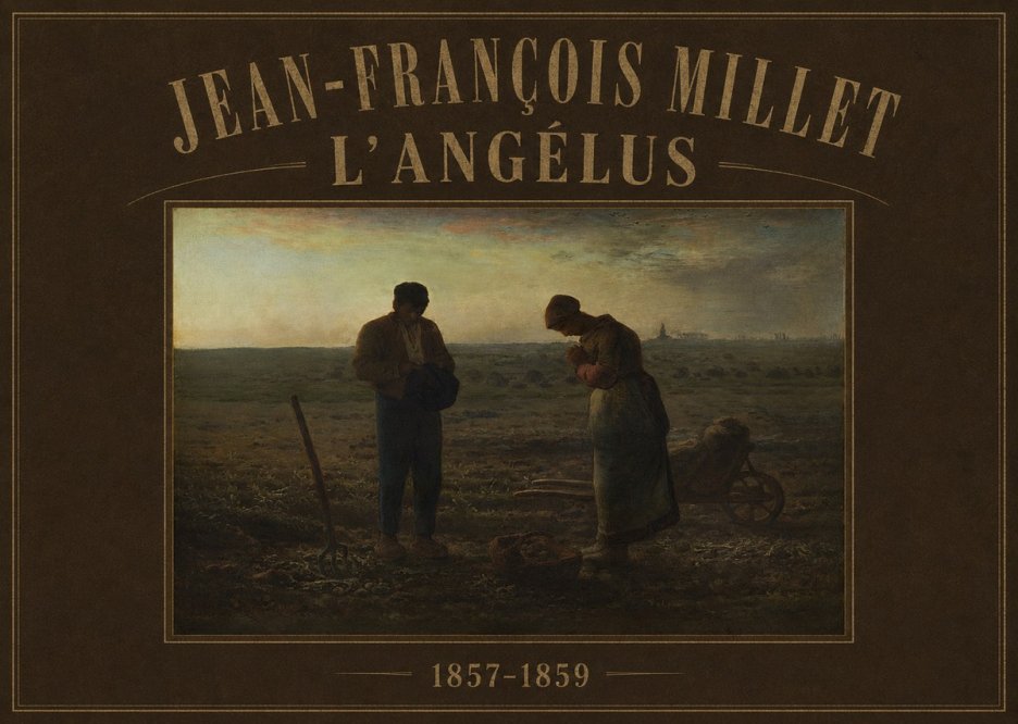 Jean-François Millet L'angélus I No3 - Affiche
