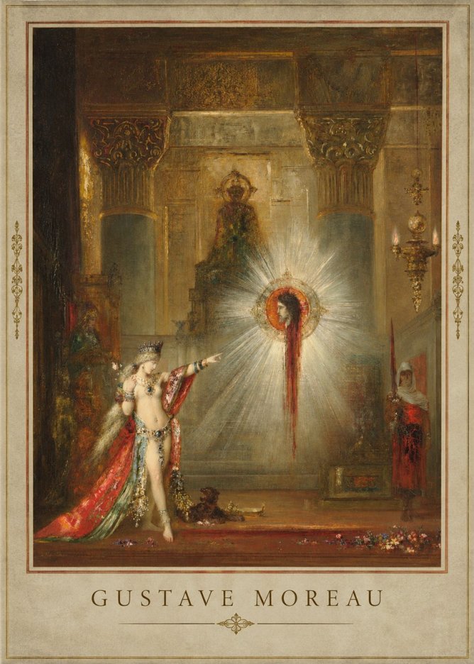 Gustave Moreau The Apparition II No4 - Affiche