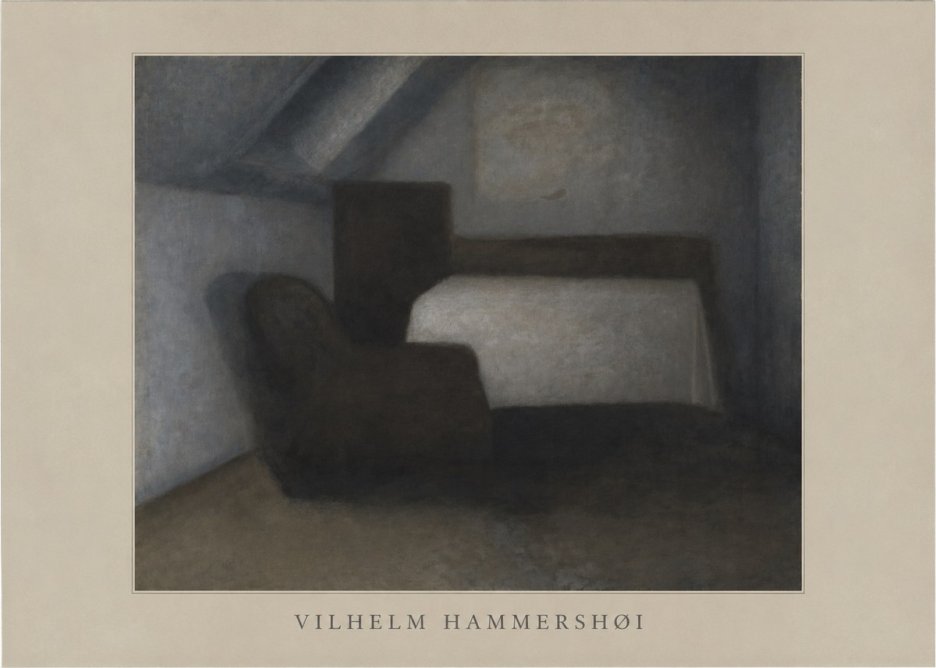 Vilhelm Hammershøi Interior, Strandgade 30 III No4 - Affiche