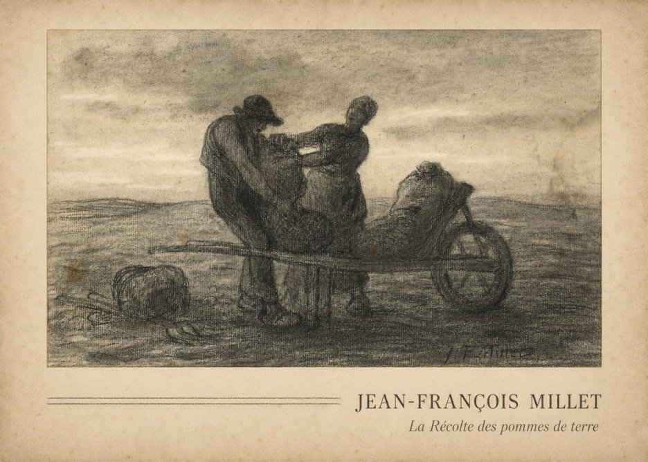 Jean-François Millet La Récolte Des Pommes De Terre No3 - Affiche
