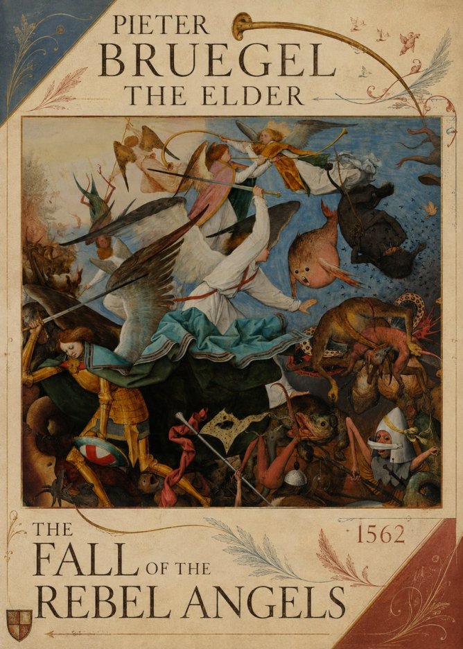 Pieter Bruegel The Fall of the Rebel Angels IV No5 - Affiche