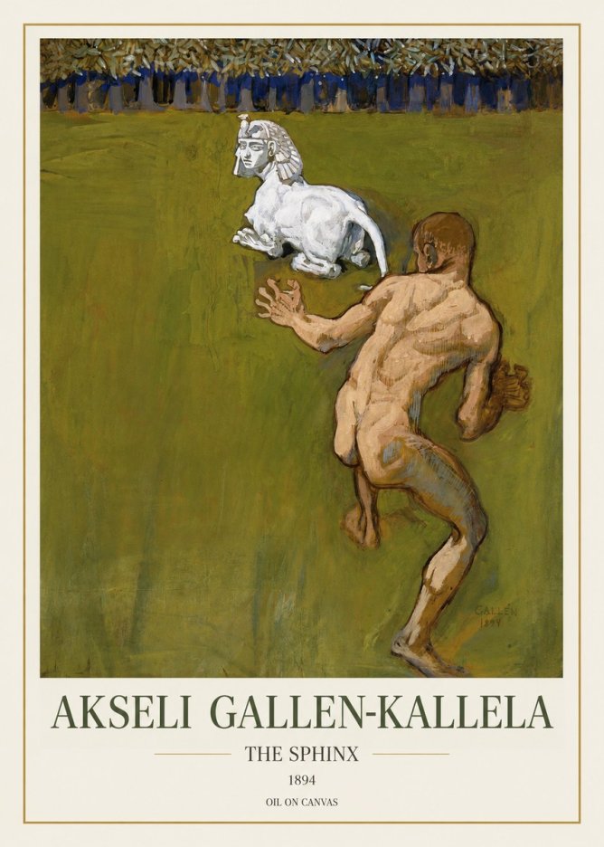Akseli Gallen-Kallela Väinämöinen's Kantele No2 - Affiche