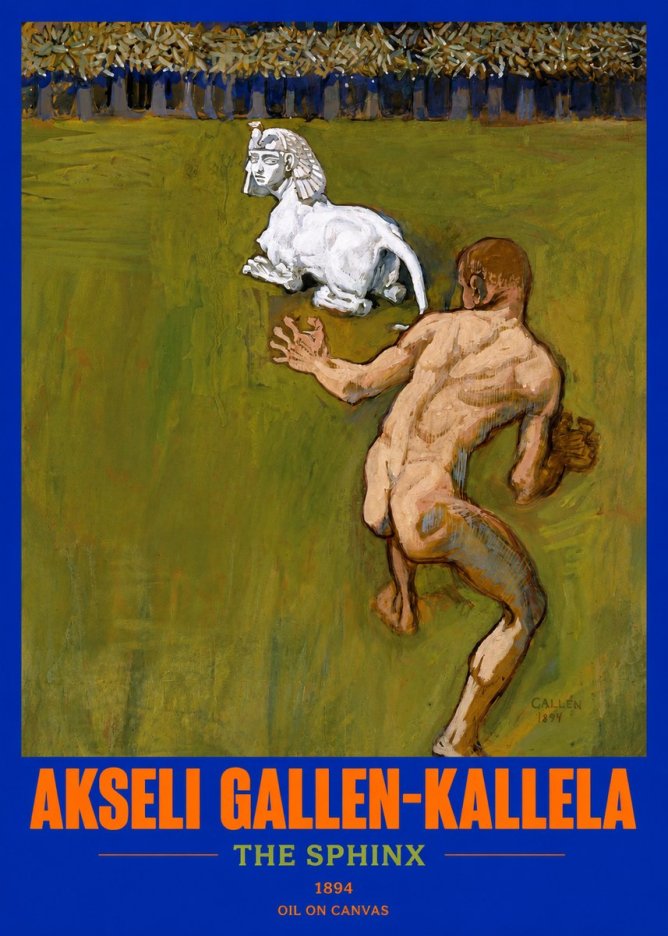 Akseli Gallen-Kallela Väinämöinen's Kantele No3 - Affiche
