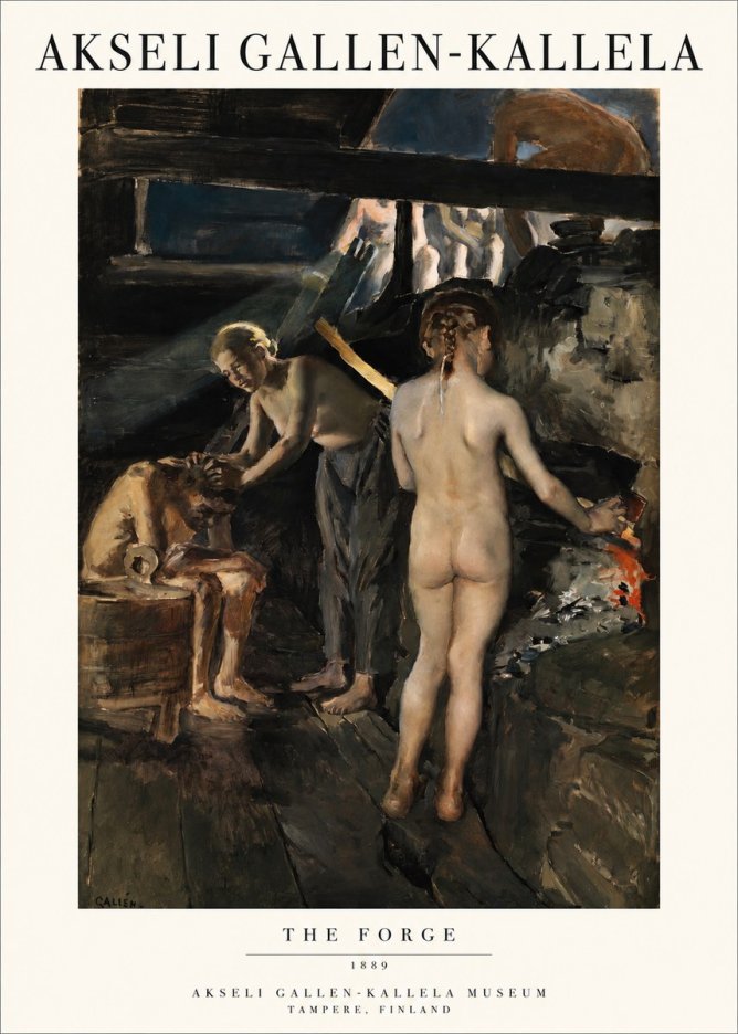 Akseli Gallen-Kallela The Forge No1 - Affiche