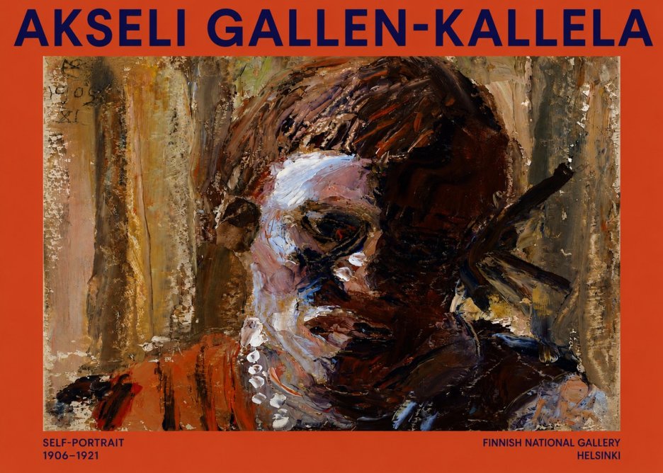 Akseli Gallen-Kallela Self-portrait, 1906-1921 No2 - Affiche