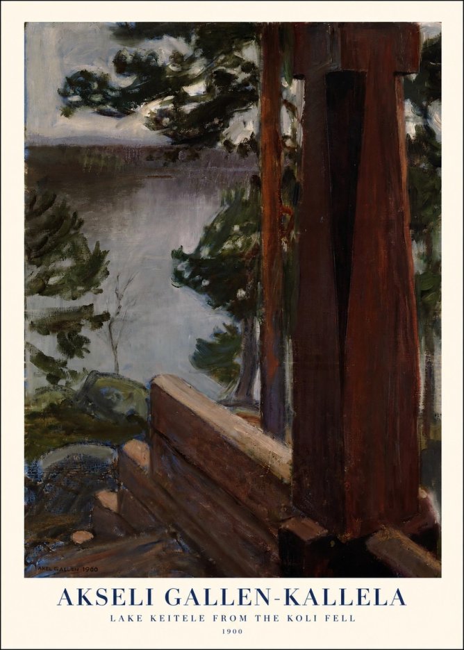 Akseli Gallen-Kallela Lake Keitele from the Koli Fell No1 - Affiche