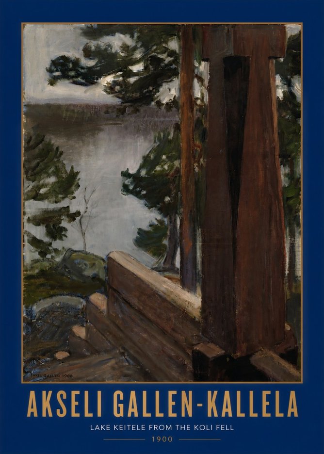 Akseli Gallen-Kallela Lake Keitele from the Koli Fell No2 - Affiche