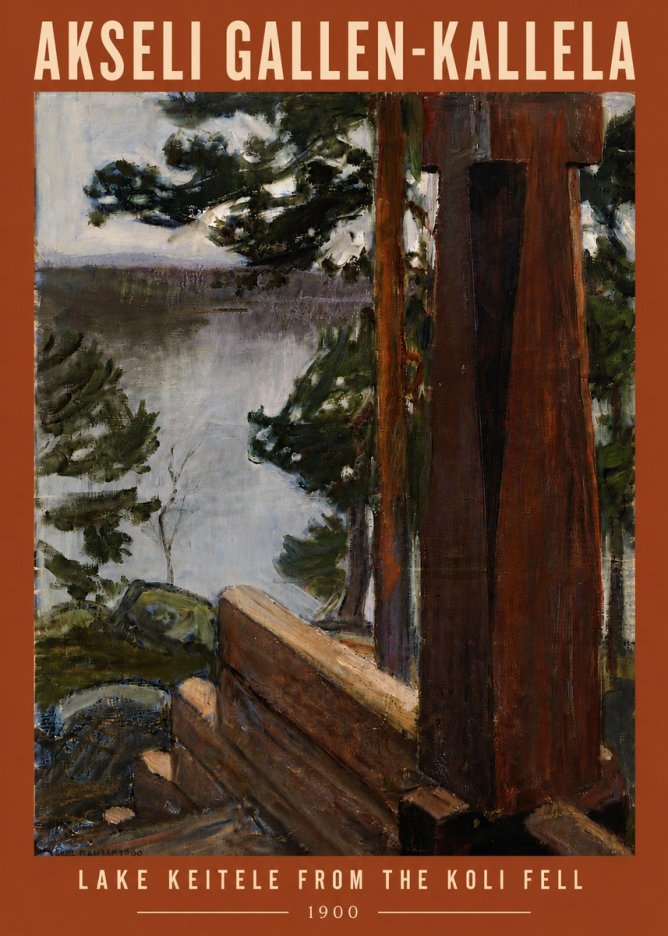 Akseli Gallen-Kallela Lake Keitele from the Koli Fell No6 - Affiche