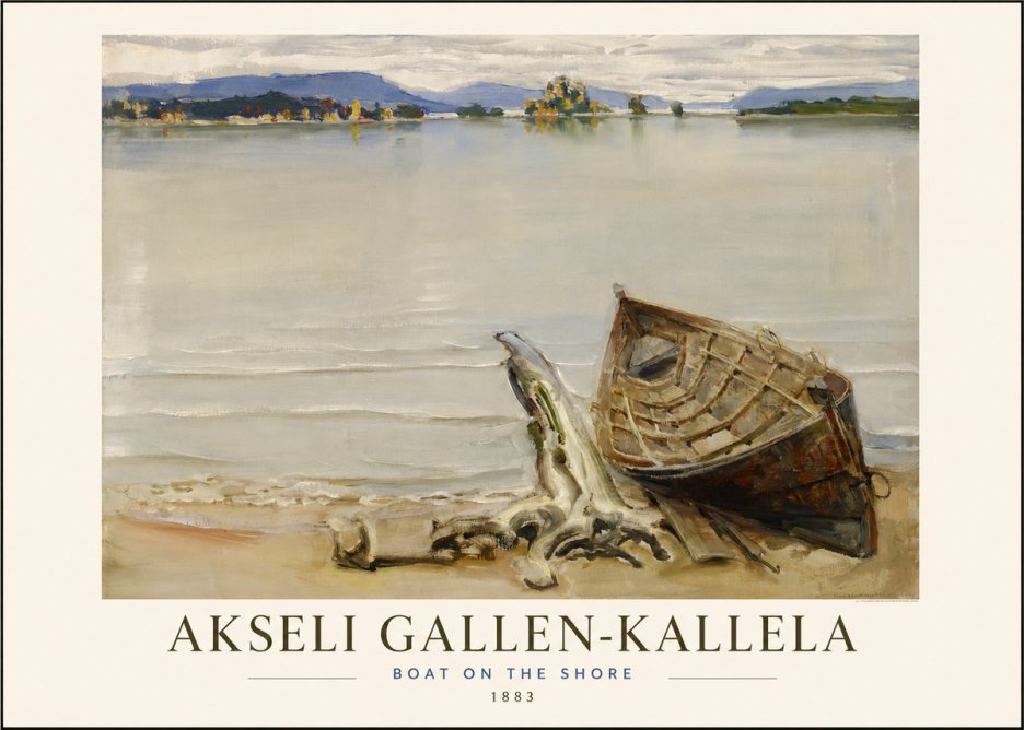 Akseli Gallen-Kallela Boat on the Shore No1 - Affiche