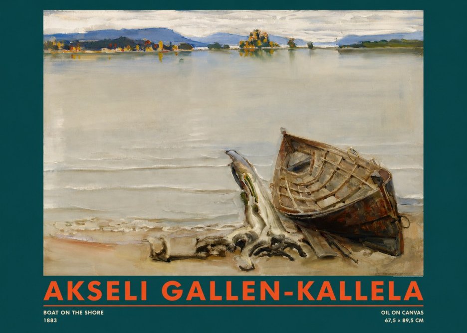 Akseli Gallen-Kallela Boat on the Shore No2 - Affiche