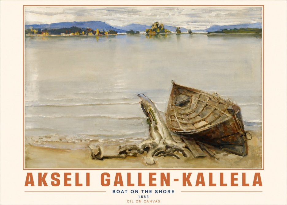 Akseli Gallen-Kallela Boat on the Shore No4 - Affiche