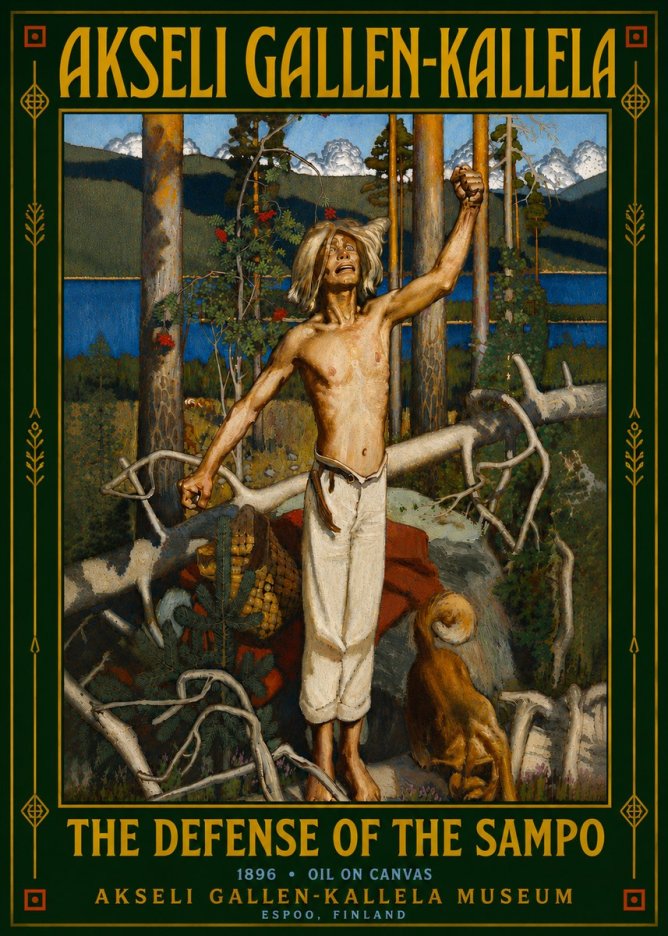 Akseli Gallen-Kallela The Defense of the Sampo No6 - Affiche