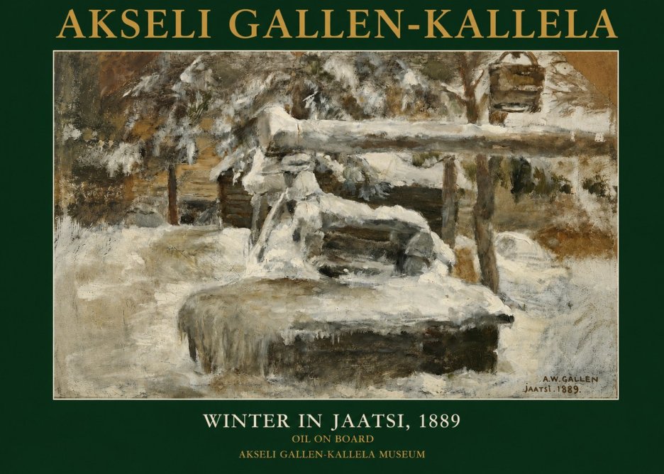 Akseli Gallen-Kallela Winter in Jaatsi, 1889 No3 - Affiche