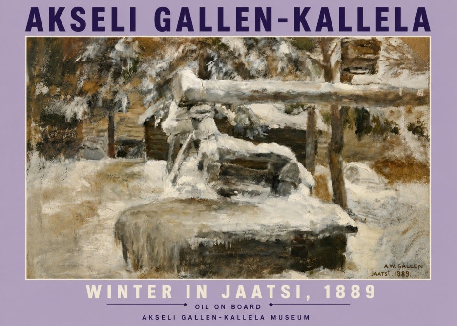 Akseli Gallen-Kallela Winter in Jaatsi, 1889 No6 - Affiche