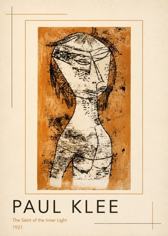 Paul Klee Die Heilige Vom Innern Licht No3 - Affiche