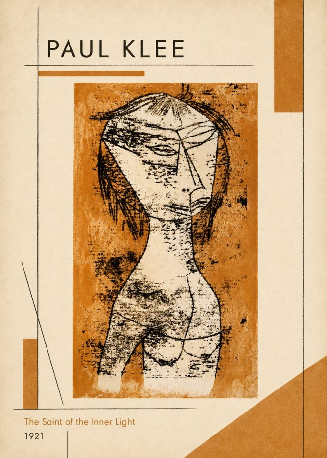 Paul Klee Die Heilige Vom Innern Licht No6 - Affiche