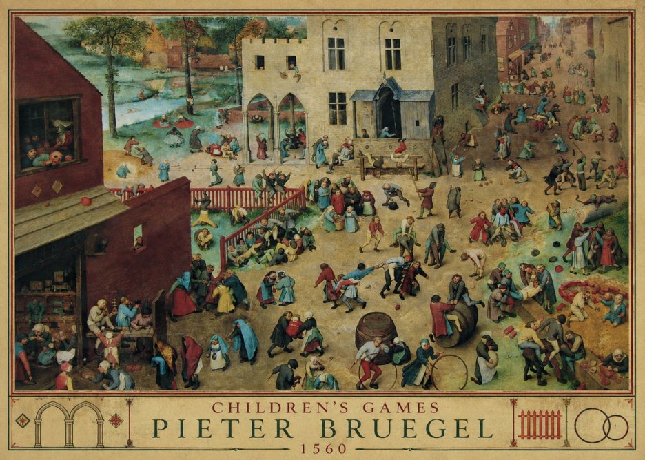 Pieter Bruegel Children's Games III No2 - Affiche