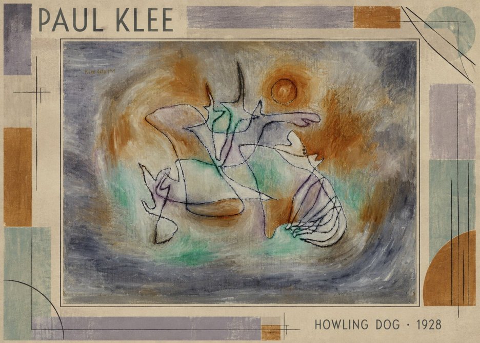 Paul Klee Howling Dog No1 - Affiche
