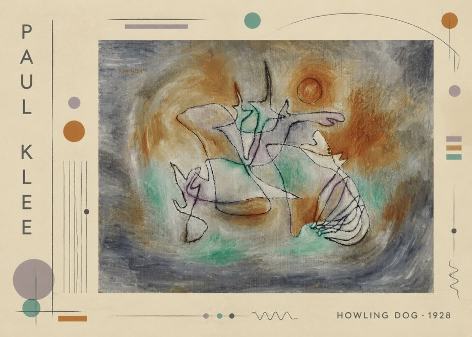 Paul Klee Howling Dog No2 - Affiche