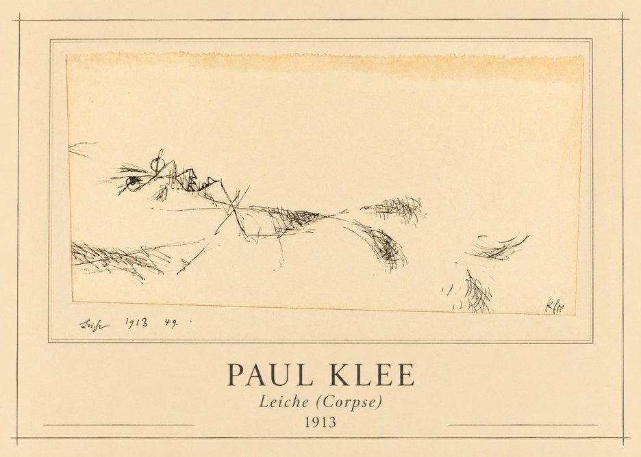 Paul Klee Leiche (Corpse) No1 - Affiche