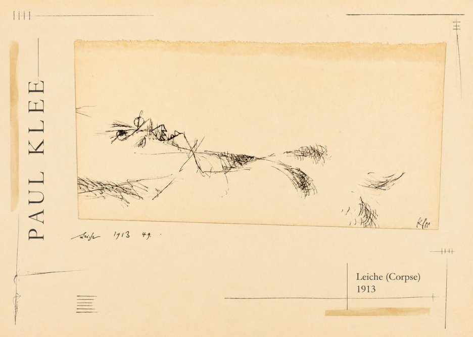 Paul Klee Leiche (Corpse) No2 - Affiche