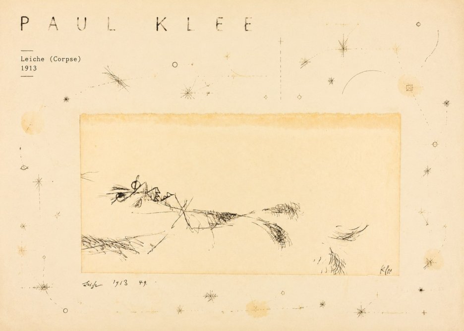 Paul Klee Leiche (Corpse) No4 - Affiche
