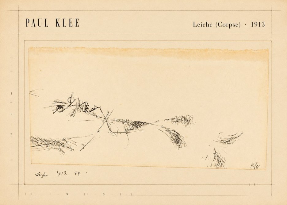 Paul Klee Leiche (Corpse) No5 - Affiche
