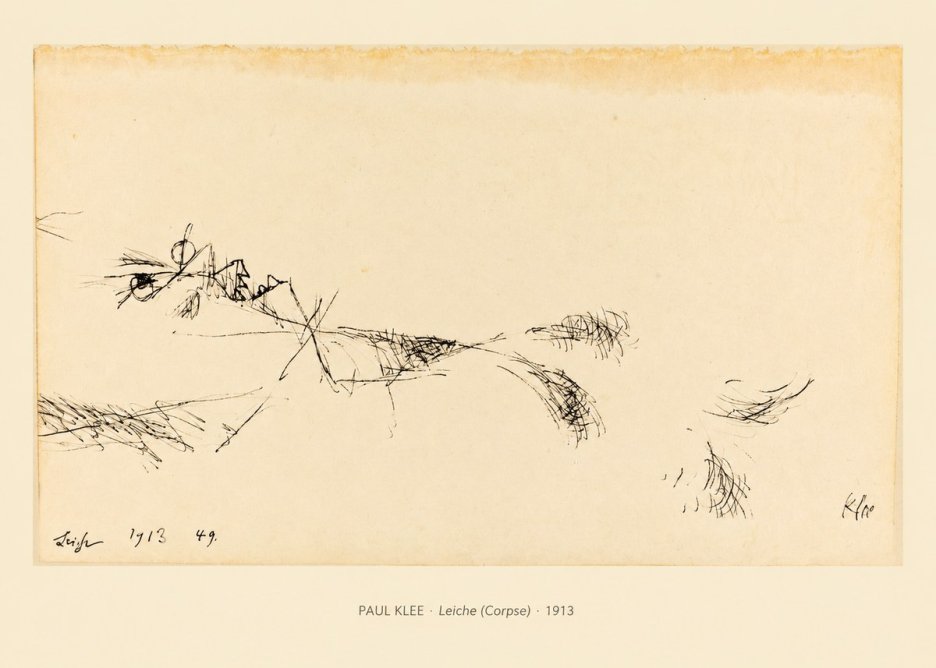 Paul Klee Leiche (Corpse) No6 - Affiche