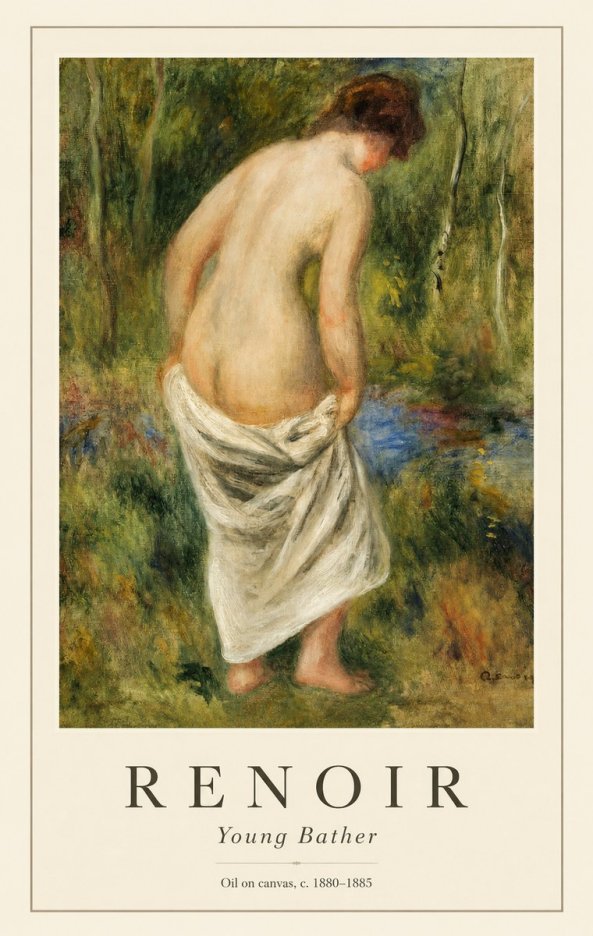 Renoir Young Bather No1 - Affiche