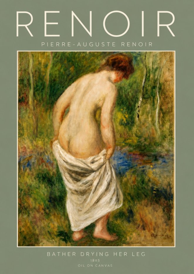 Renoir Young Bather No4 - Affiche