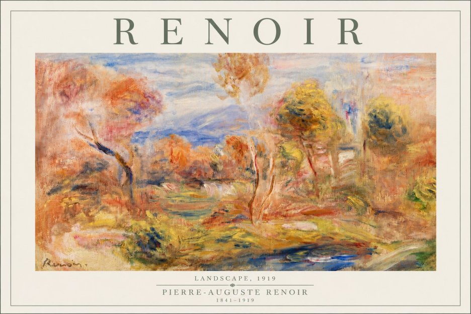 Renoir Landscape No6 - Affiche
