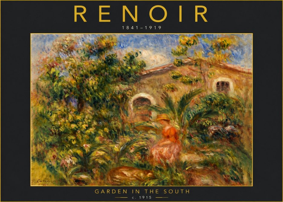 Renoir Garden in the South No6 - Affiche