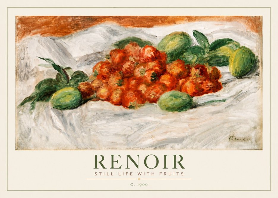 Renoir Still Life with Fruits No2 - Affiche