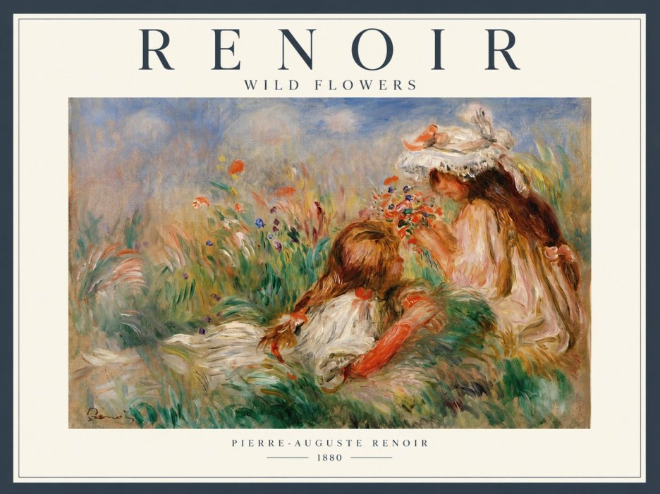 Renoir Wild Flowers No6 - Affiche