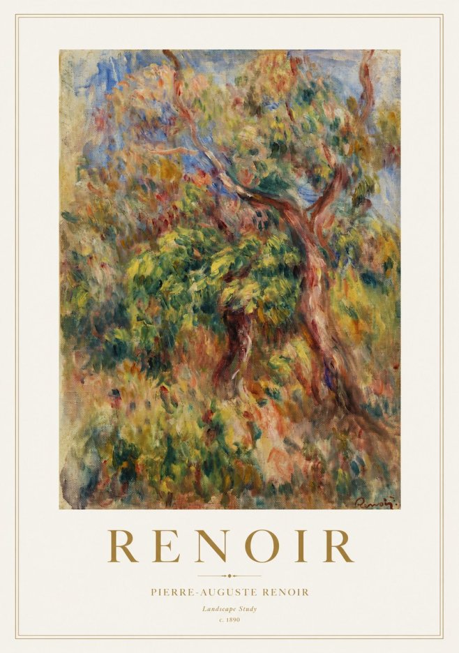 Renoir Landscape Study No1 - Affiche