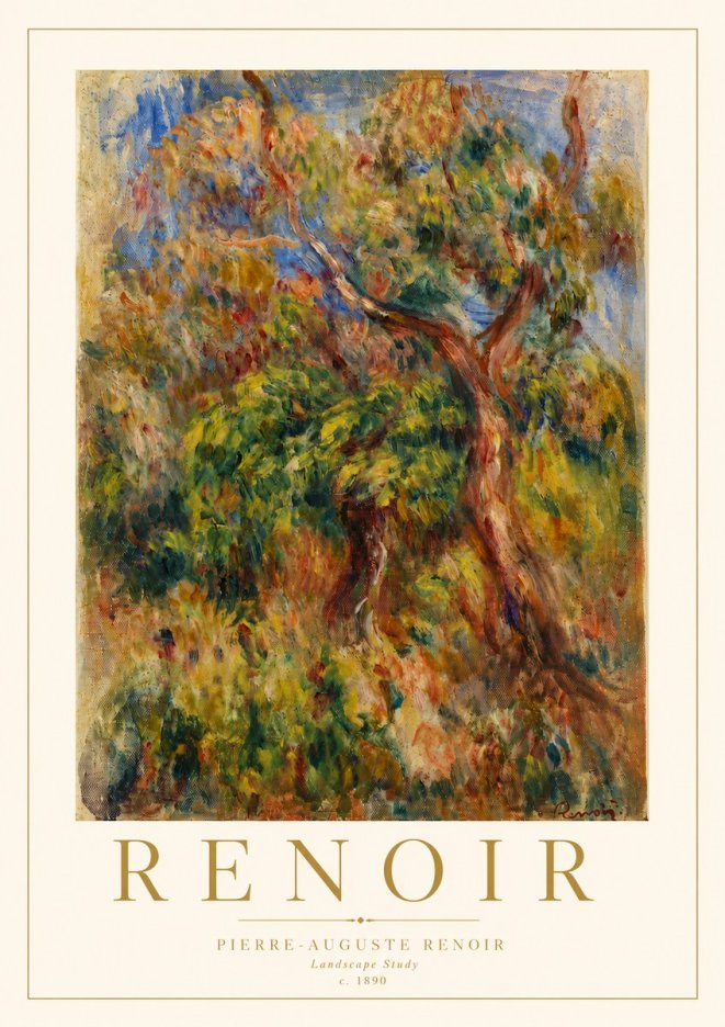 Renoir Landscape Study No4 - Affiche