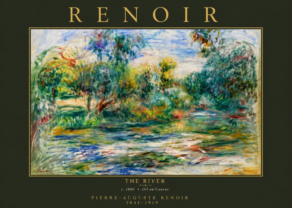 Renoir The River No6 - Affiche