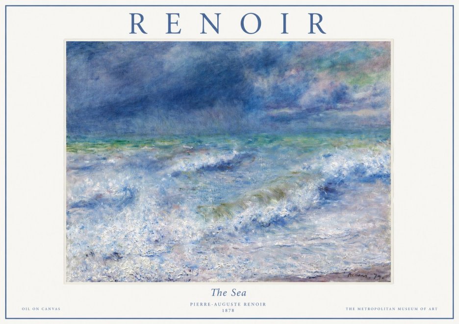 Renoir The Sea No1 - Affiche