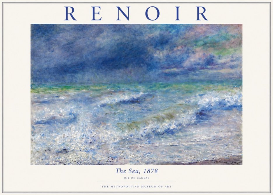 Renoir The Sea No3 - Affiche
