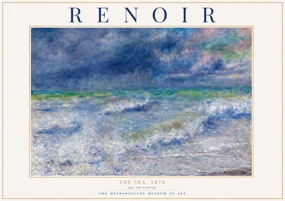 Renoir The Sea No6 - Affiche