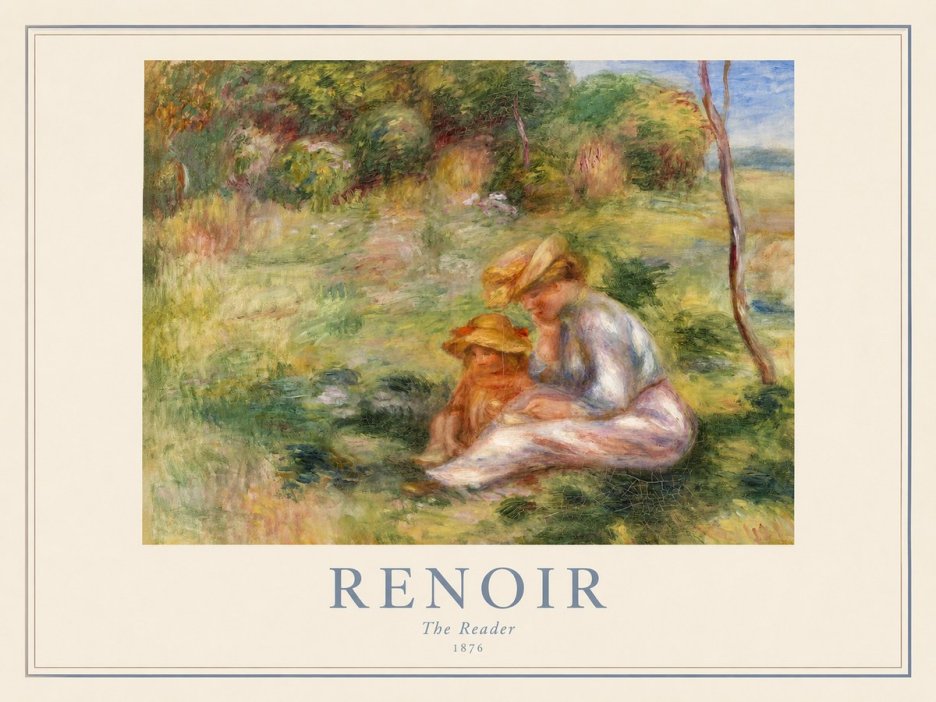 Renoir The Reader I No1 - Affiche